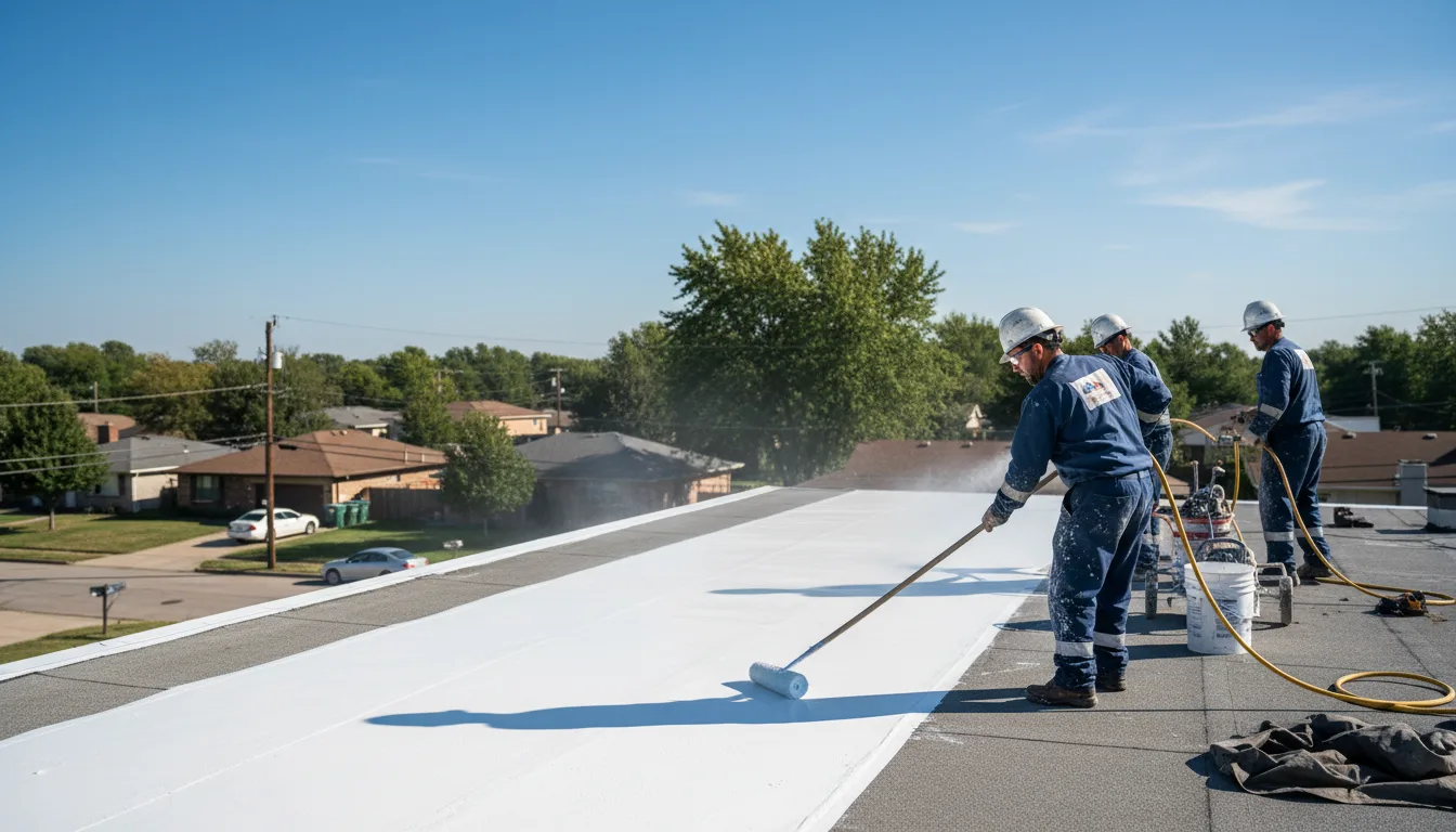 Commercial roof coating in Wheaton, IL near me